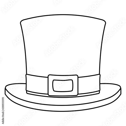 Irish elf hat isolated icon