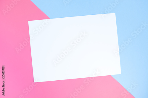 Pastel color paper geometric background © dvoevnore