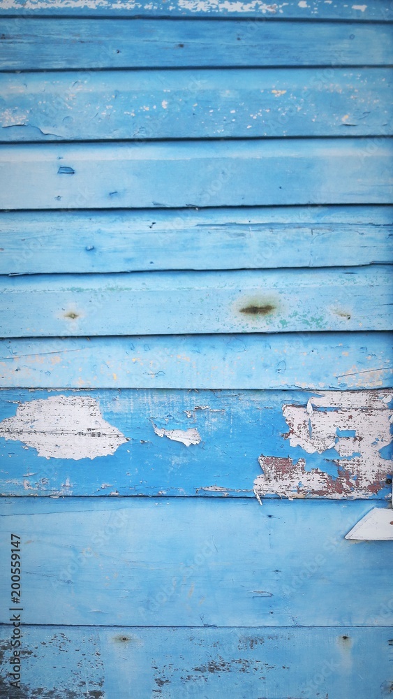 Fototapeta premium blue wall an white