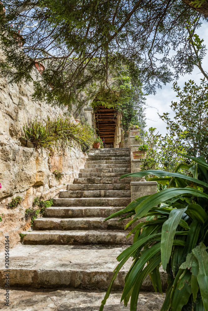 Margarites Monastery on Crete, Greece. Stairway to heaven.