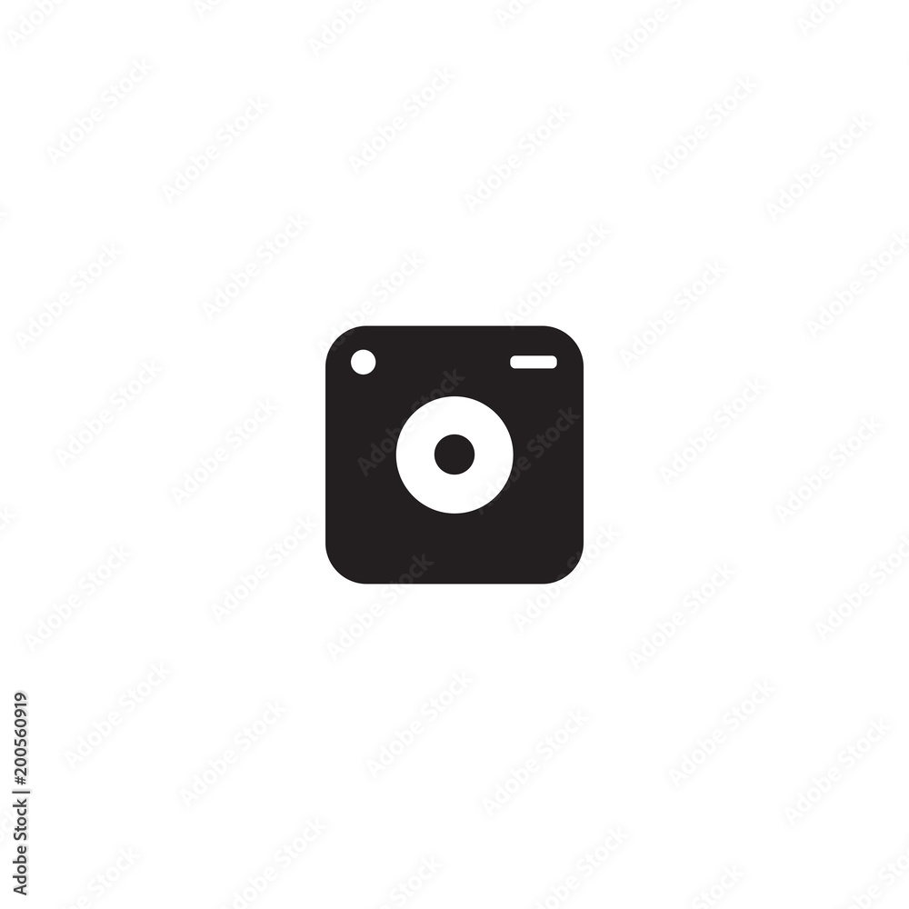 Photo camera icon isolated on white background