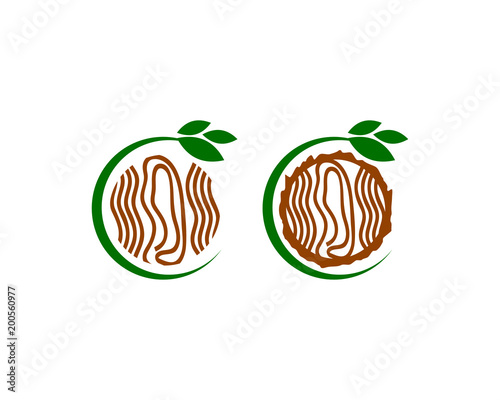 eco wood logo collection