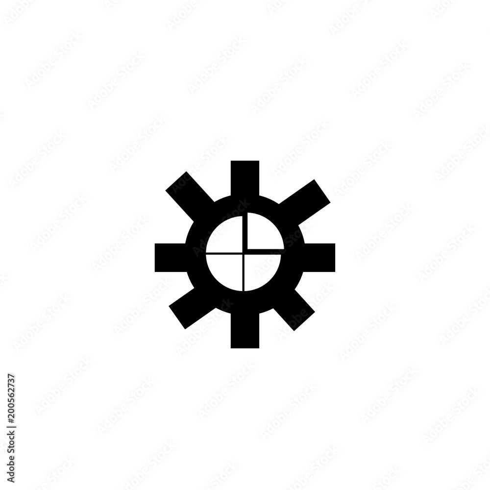 Settings icon isolated on white background Settings icon isolated on white background
