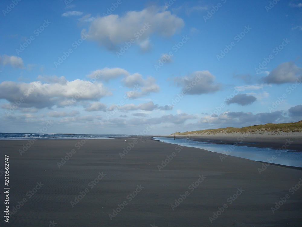Beach Vlieland late afternoon