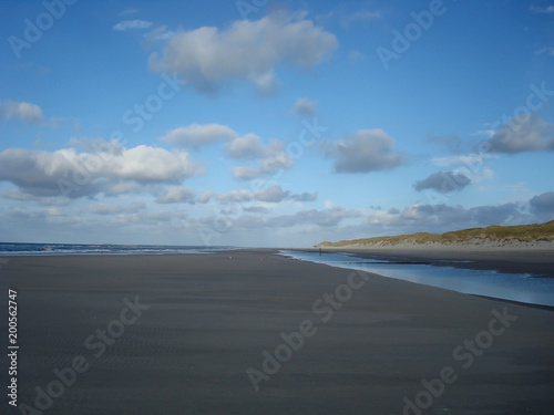 Beach Vlieland late afternoon