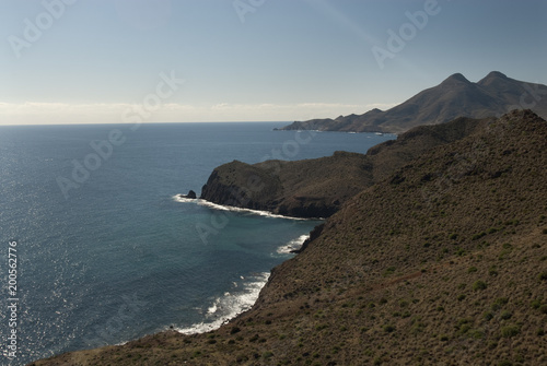 From the viewpoint, Playa de Cabo de Gata, Almeria, Spain