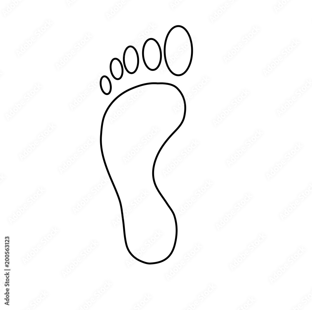 footprint. vector illustration footprint. vector illustration