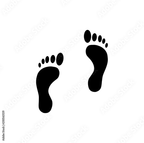 footprint. vector illustration