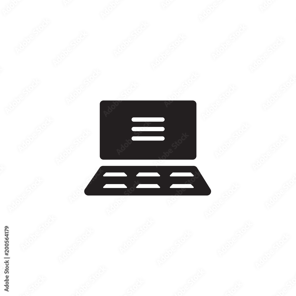 Computer icon isolated on white background