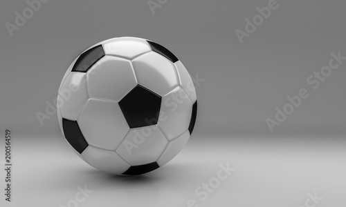 Soccer ball 3D rendering
