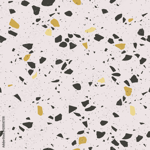 Terrazzo seamless pattern. Marble.