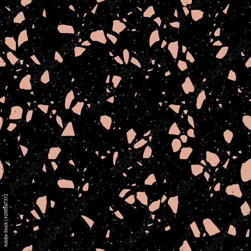 Terrazzo seamless pattern. Marble.