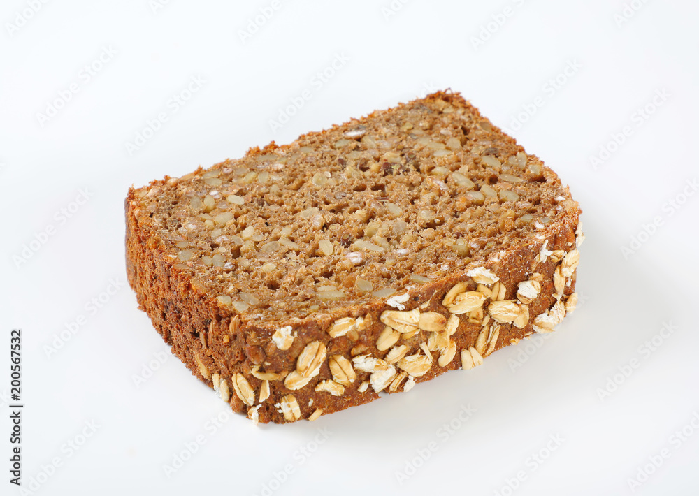 slice of sunflower bread slice of sunflower bread