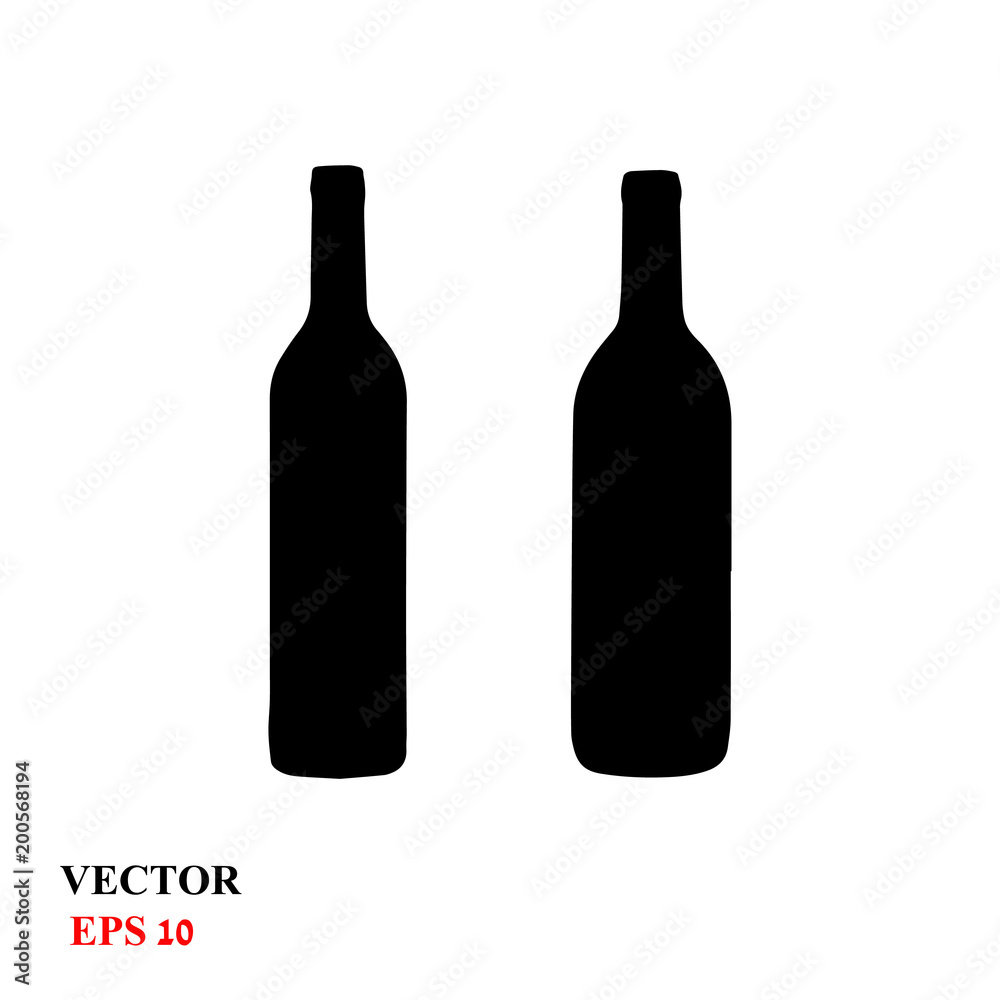 wine bottle icon. vector illustration wine bottle icon. vector illustration