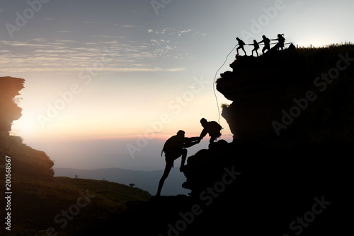 Fotografia hike climbing mountain .