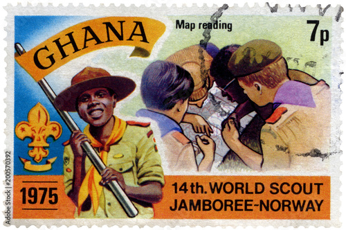 Ghana Scouting Stamp photo