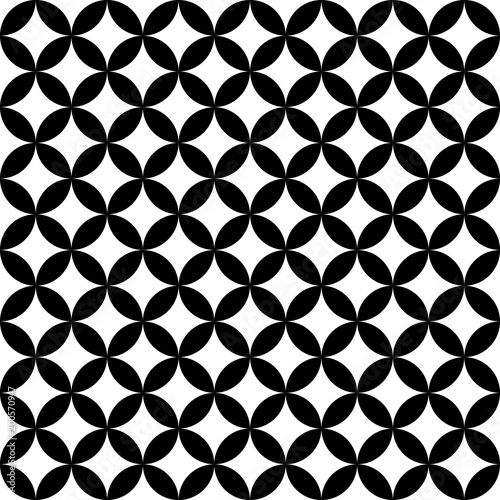 Geometric circle seamless star vector pattern. Abstract texture for textile.