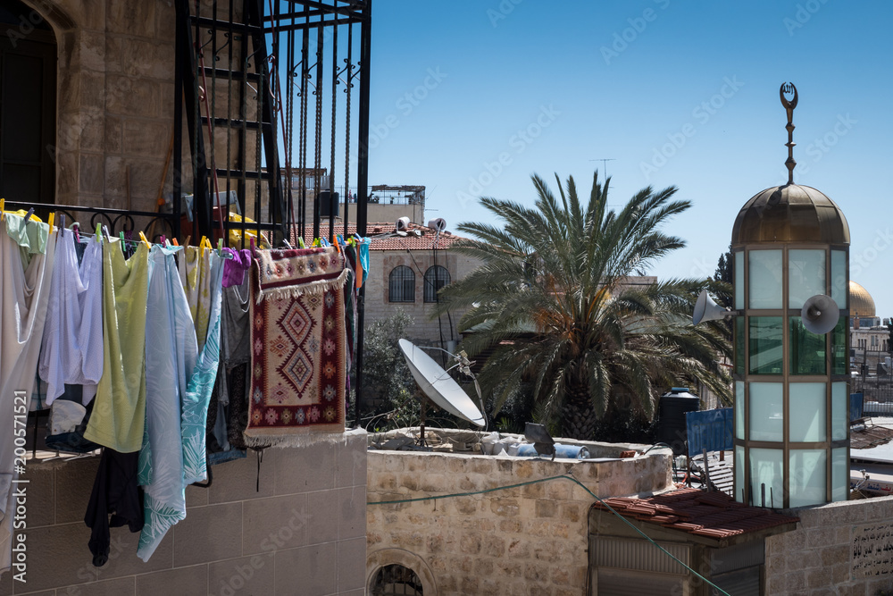 Tranquil scene in Jerusalem