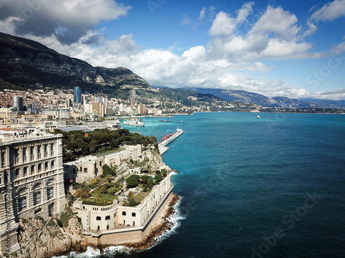 Blick auf Monaco Hafen Fontvieille 