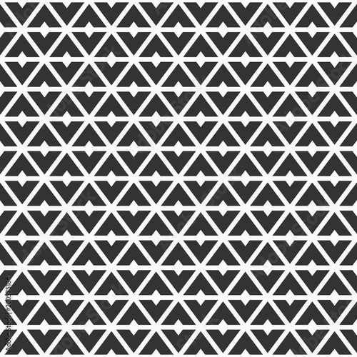 Seamless pattern of triangular geometric shapes.