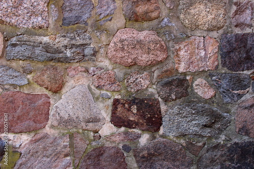 Background, texture - fragment of old stone wall