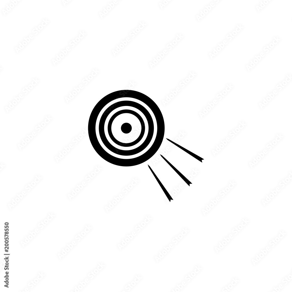 Target icon isolated on white background