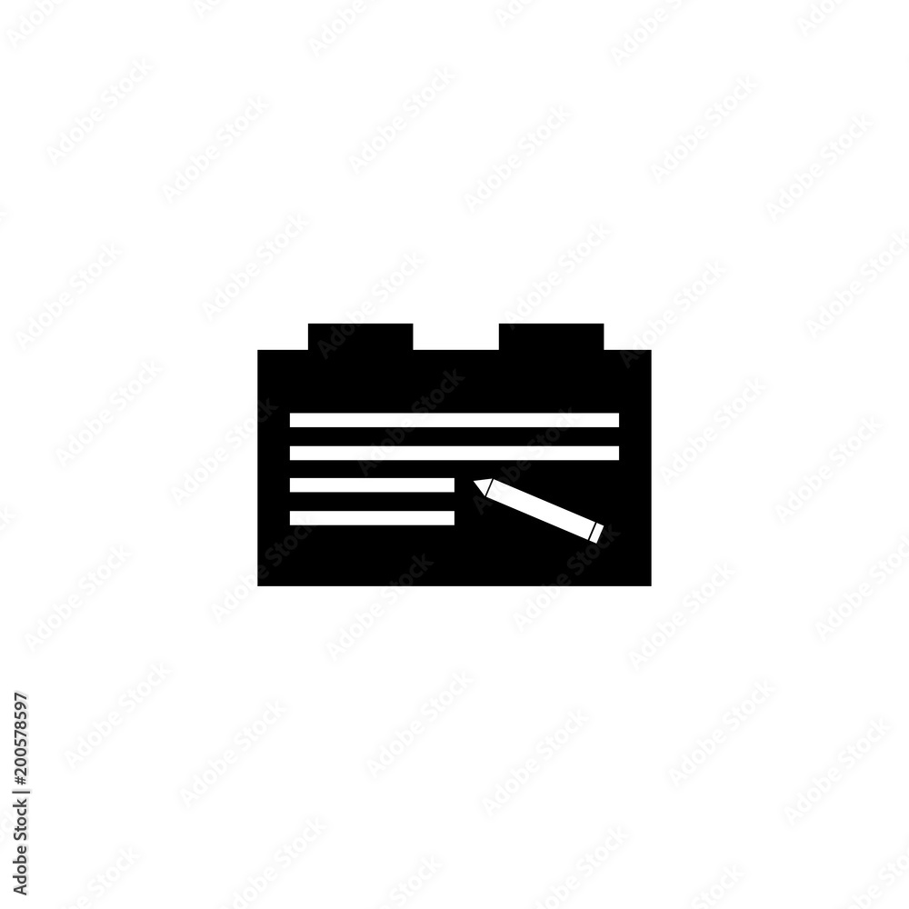 Notepad icon isolated on white background Notepad icon isolated on white background
