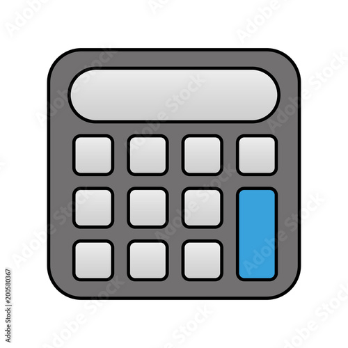 calculator finance maths numbers image vector illustration