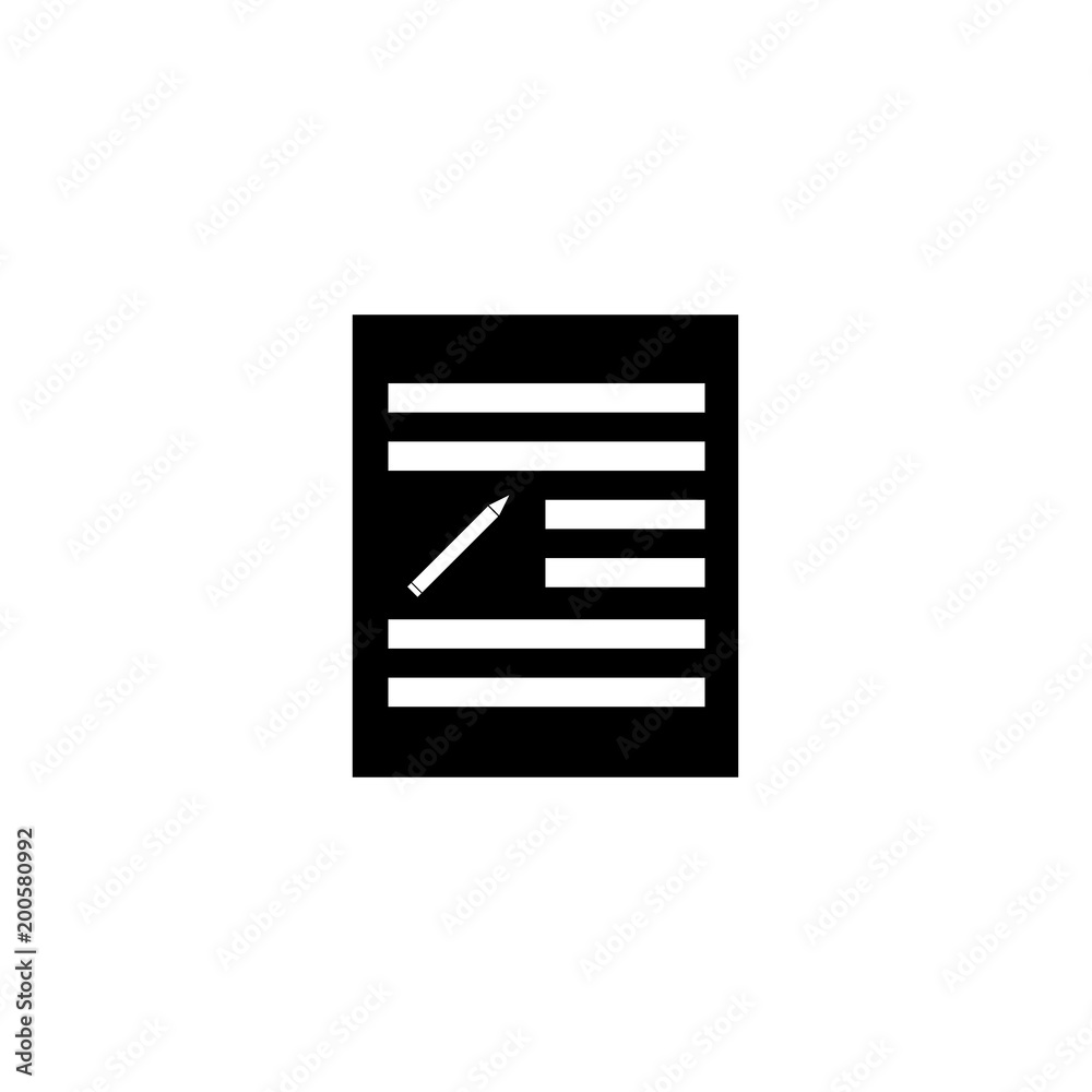 Edit icon isolated on white background Edit icon isolated on white background