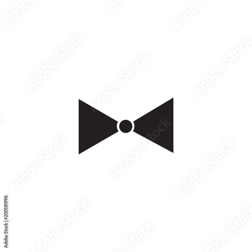 Free Download Ribbon tie with white details icon isolated on white background - GFXLoad