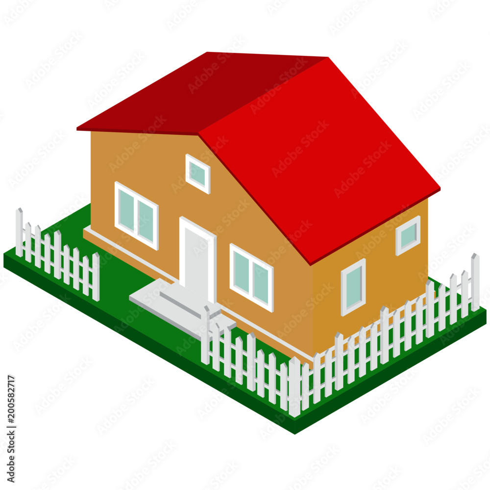 Isometric house. Vector Isometric house. Vector