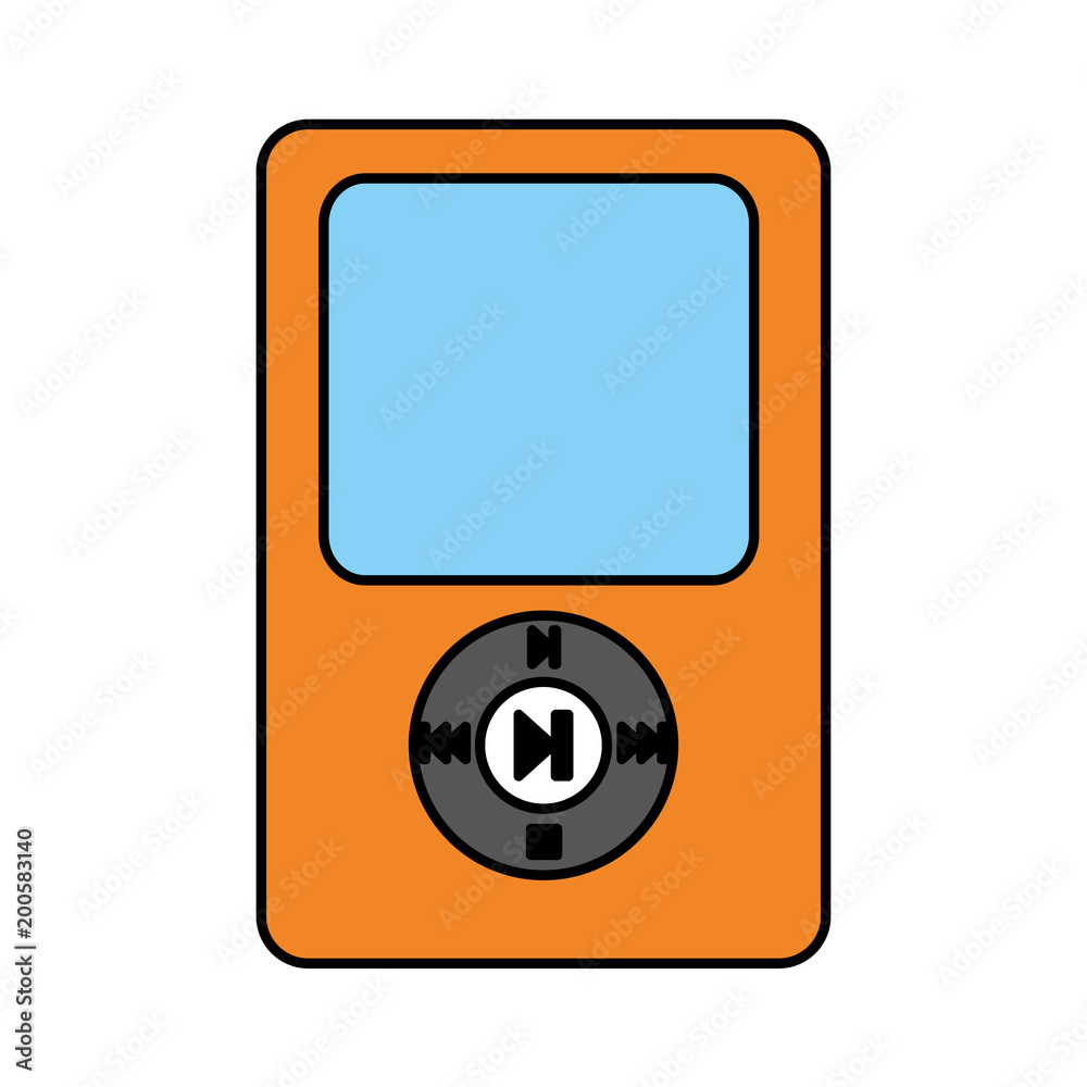 mp3 player music audio image vector illustration mp3 player music audio image vector illustration