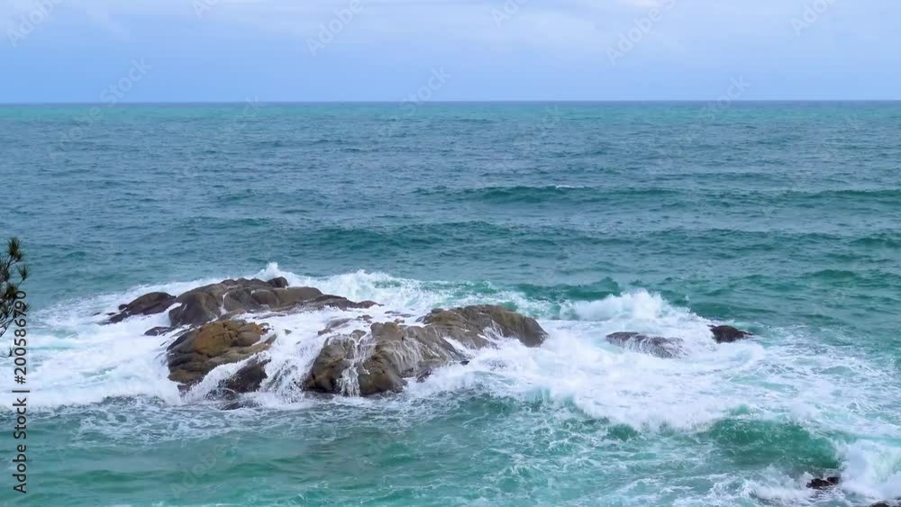 Big waves in a windy day in Costa Brava in 4K, Spain Big waves in a windy day in Costa Brava in 4K, Spain