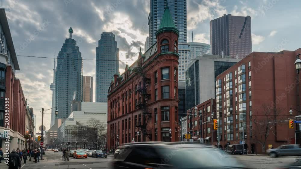 Toronto Downtown Core Urban City Traffic