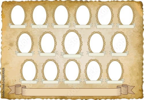 ge background with sixteen frames for pictures