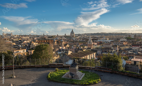 Skyline of the city of Rome, Italy