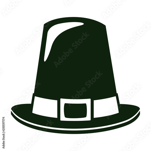 Irish elf hat isolated icon