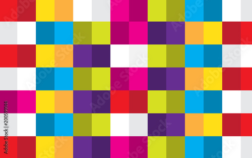 Square colorful abstract background vector design.