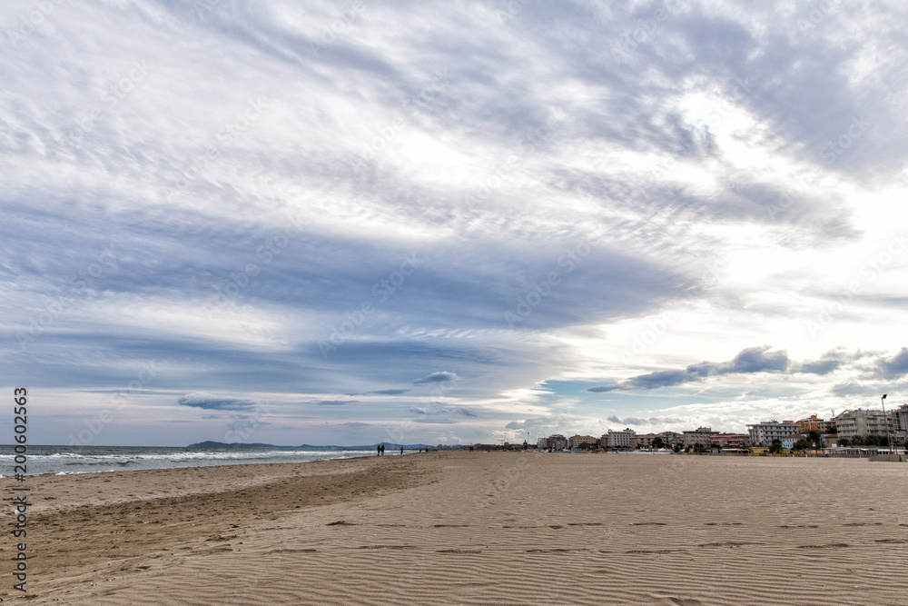 Beach on the Adriatic Sea. Rimini. Italy Beach on the Adriatic Sea. Rimini. Italy