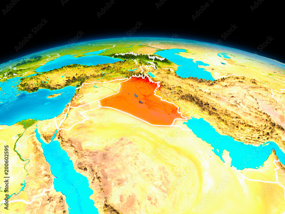 Iraq in red