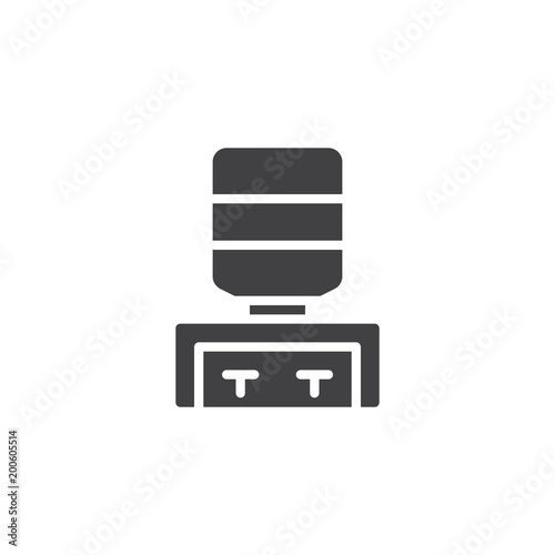 Water dispenser vector icon. filled flat sign for mobile concept and web design. water cooler simple solid icon. Symbol, logo illustration. Pixel perfect vector graphics