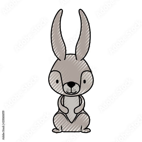 Fototapeta Naklejka Na Ścianę i Meble -  cute rabbit easter celebration