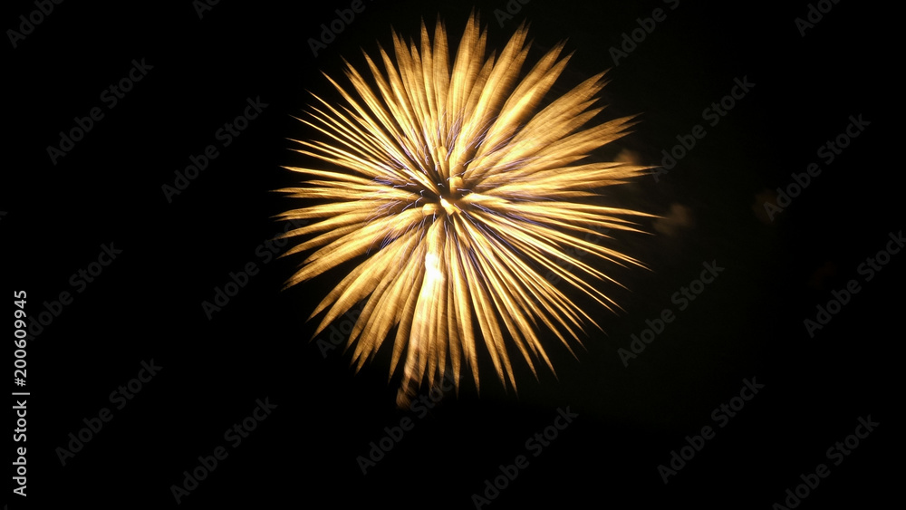 Fireworks over night sky background Fireworks over night sky background