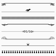 Set of decorative dividers