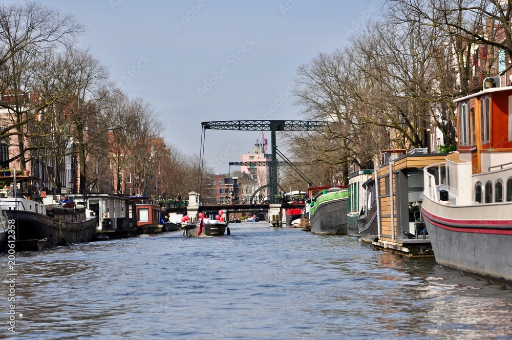 Fototapeta premium Gracht in Amsterdam