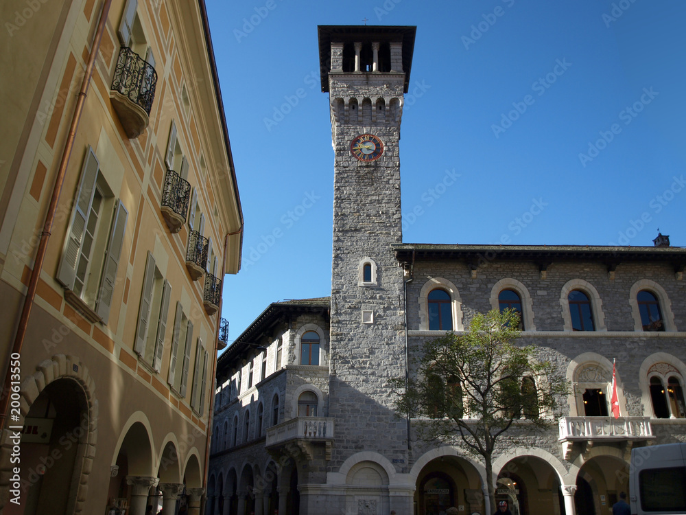 The city Hall or town council of Bellinzona,Ticino Switzerland