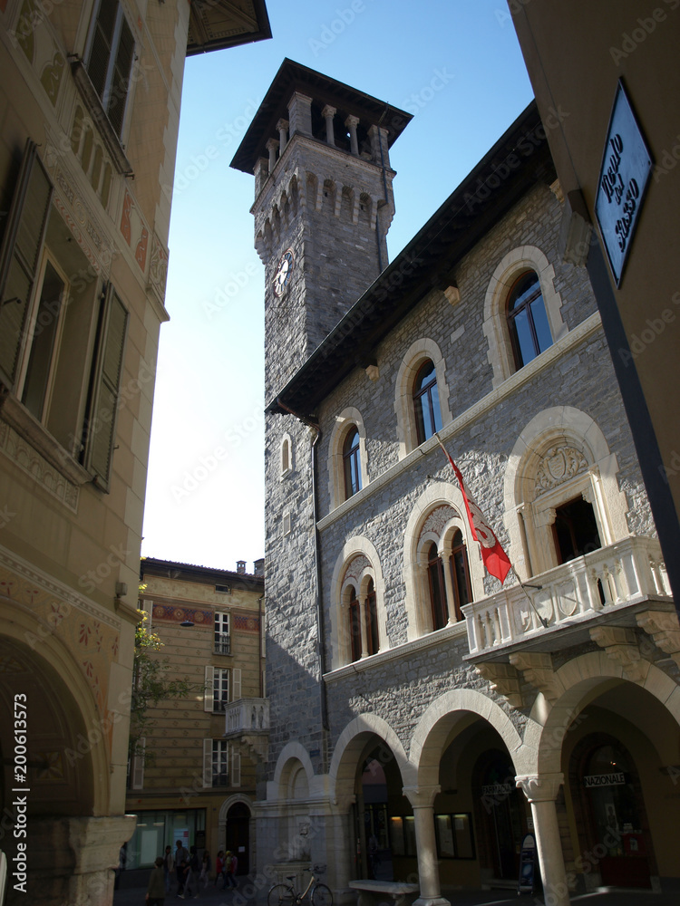 The city Hall or town council of Bellinzona,Ticino Switzerland