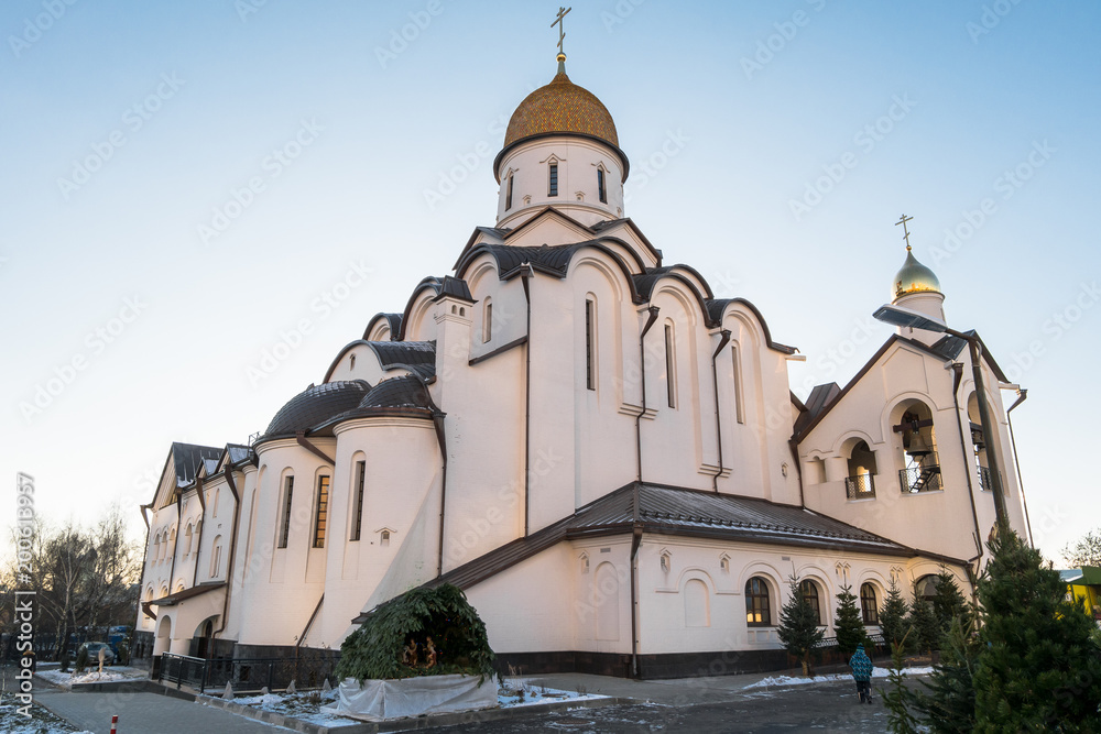 Church of the Holy Reverend Prince Alexander Nevsky at Moscow State Institute of International Relations MGIMO. Russia. Church of the Holy Reverend Prince Alexander Nevsky at Moscow State Institute of International Relations MGIMO. Russia.