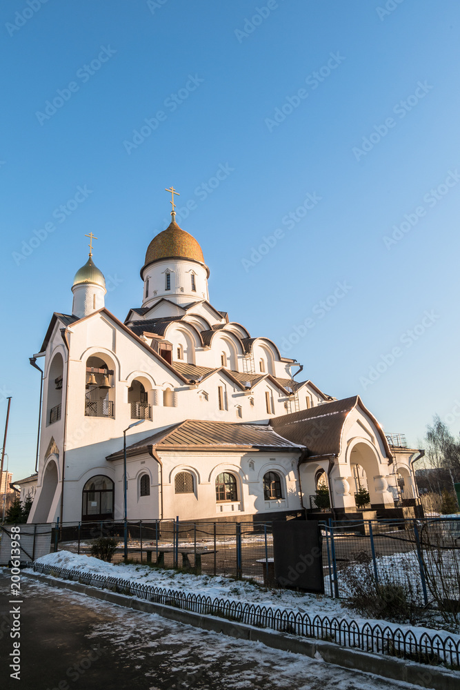 Church of the Holy Reverend Prince Alexander Nevsky. Moscow. Russia.