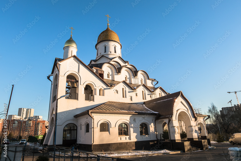 Church of the Holy Reverend Prince Alexander Nevsky. Moscow. Russia.